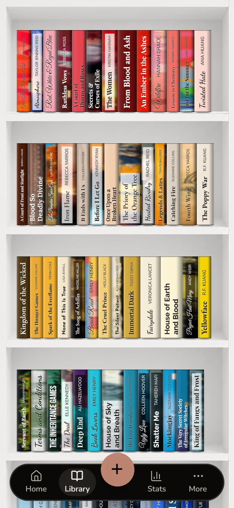 Readezvous Scandi colour shelf screen